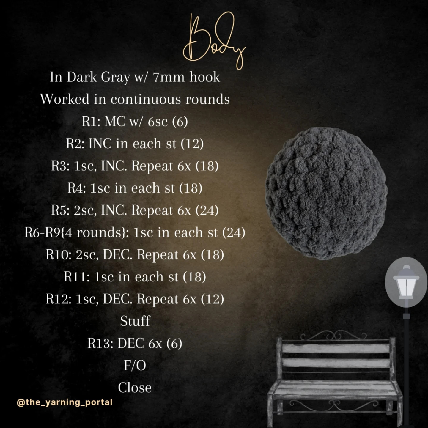 Free Crochet Pattern: Wandering Husk (Hollow Knight) Amigurumi Doll