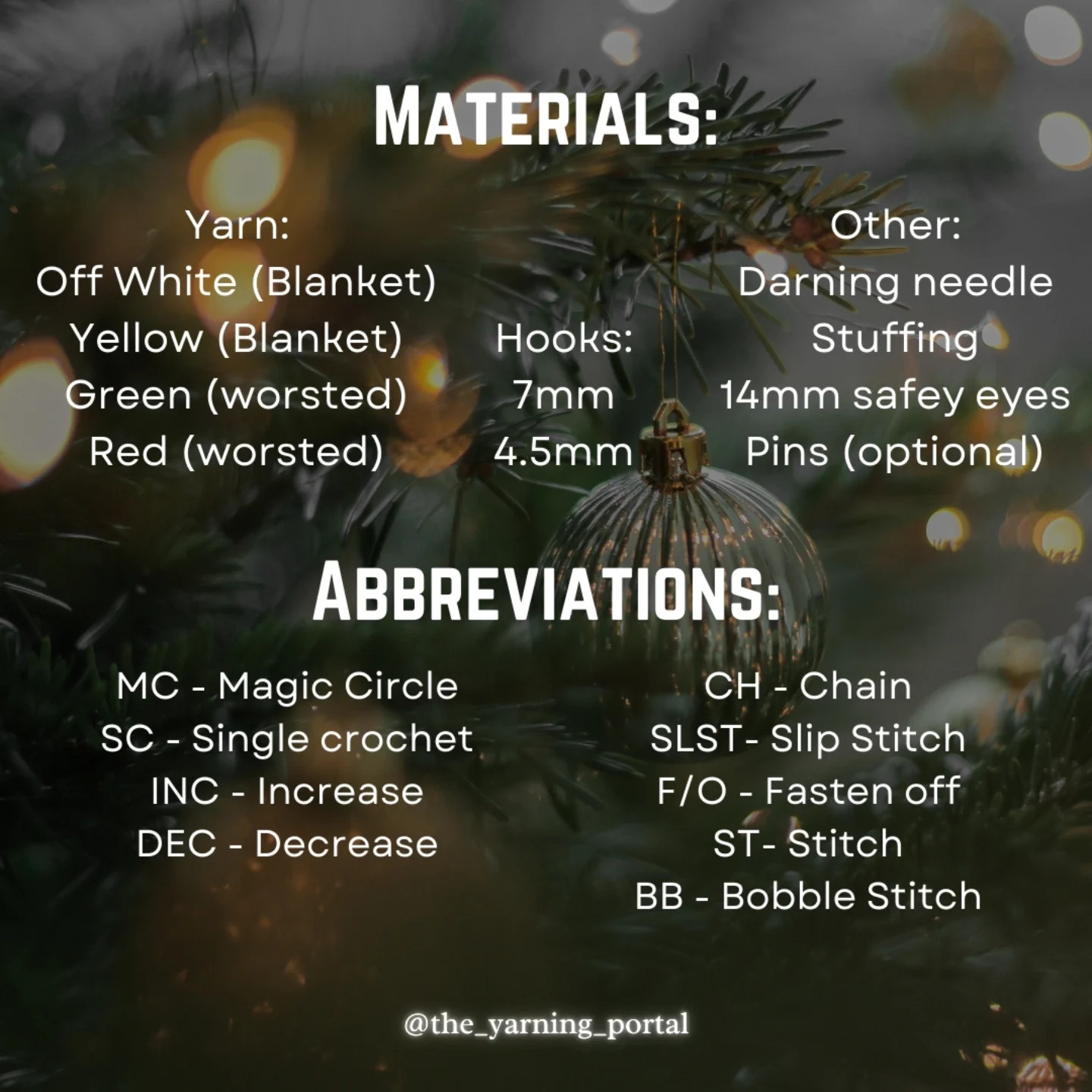 Free Crochet Pattern: Yule Candle Amigurumi