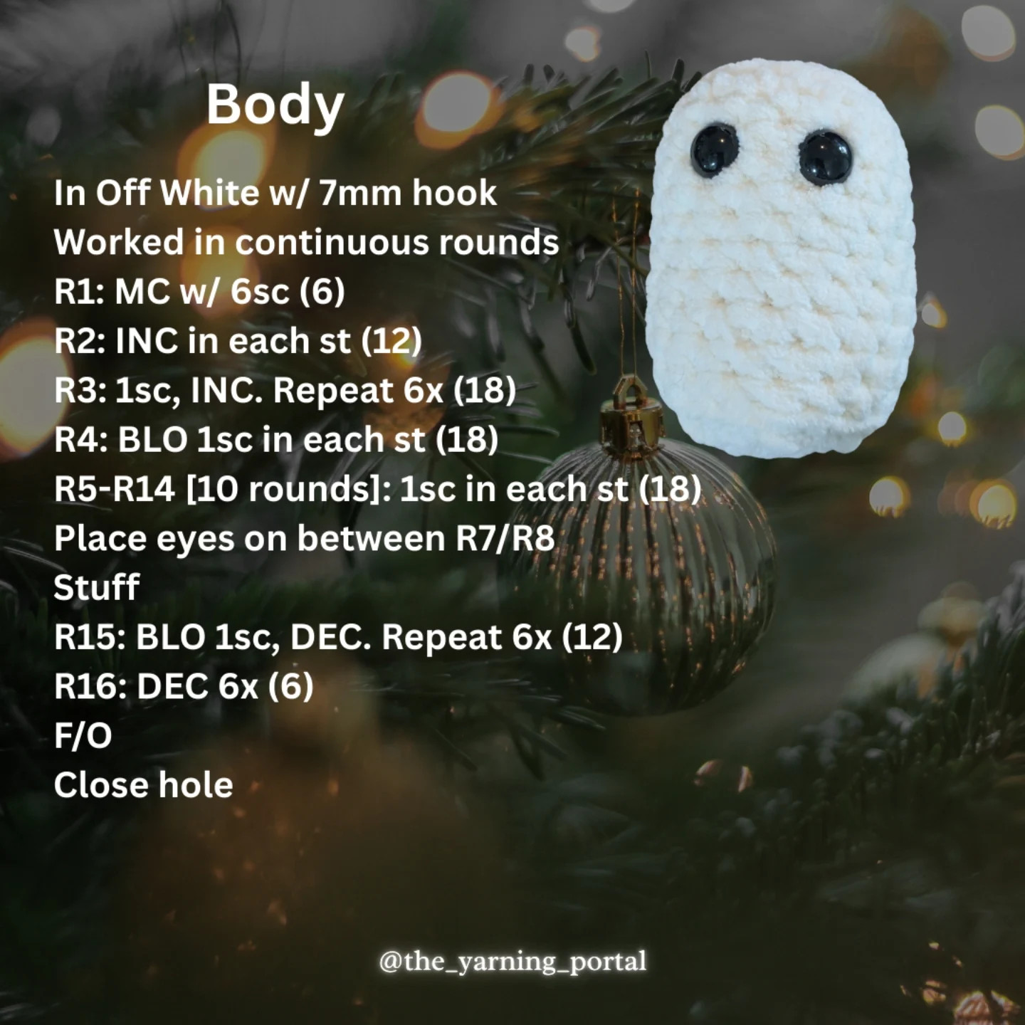 Free Crochet Pattern: Yule Candle Amigurumi