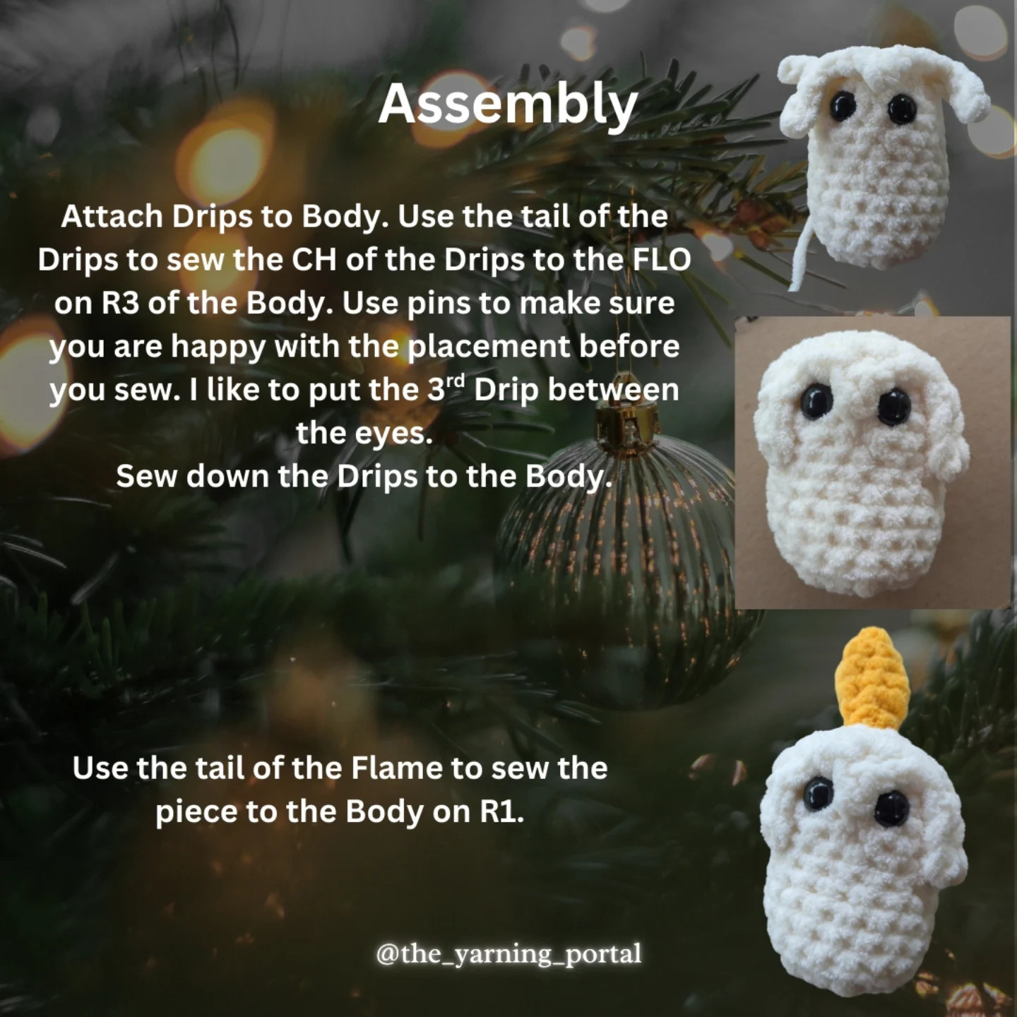 Free Crochet Pattern: Yule Candle Amigurumi