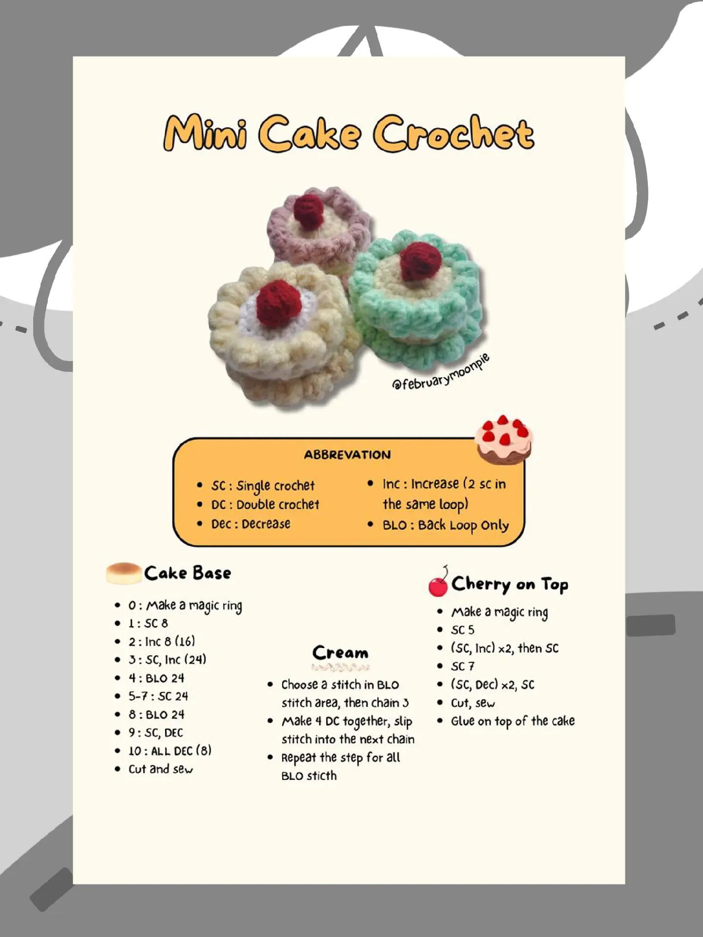Free Crochet Patterns: Cute Chick, Mini Cake, Sushi Maki & Nigiri, Bear Christmas Tree