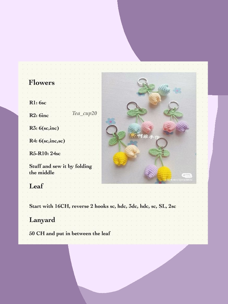 Free Crochet Patterns for Amigurumi Ducks, Rabbits, Flowers and Ice Cream