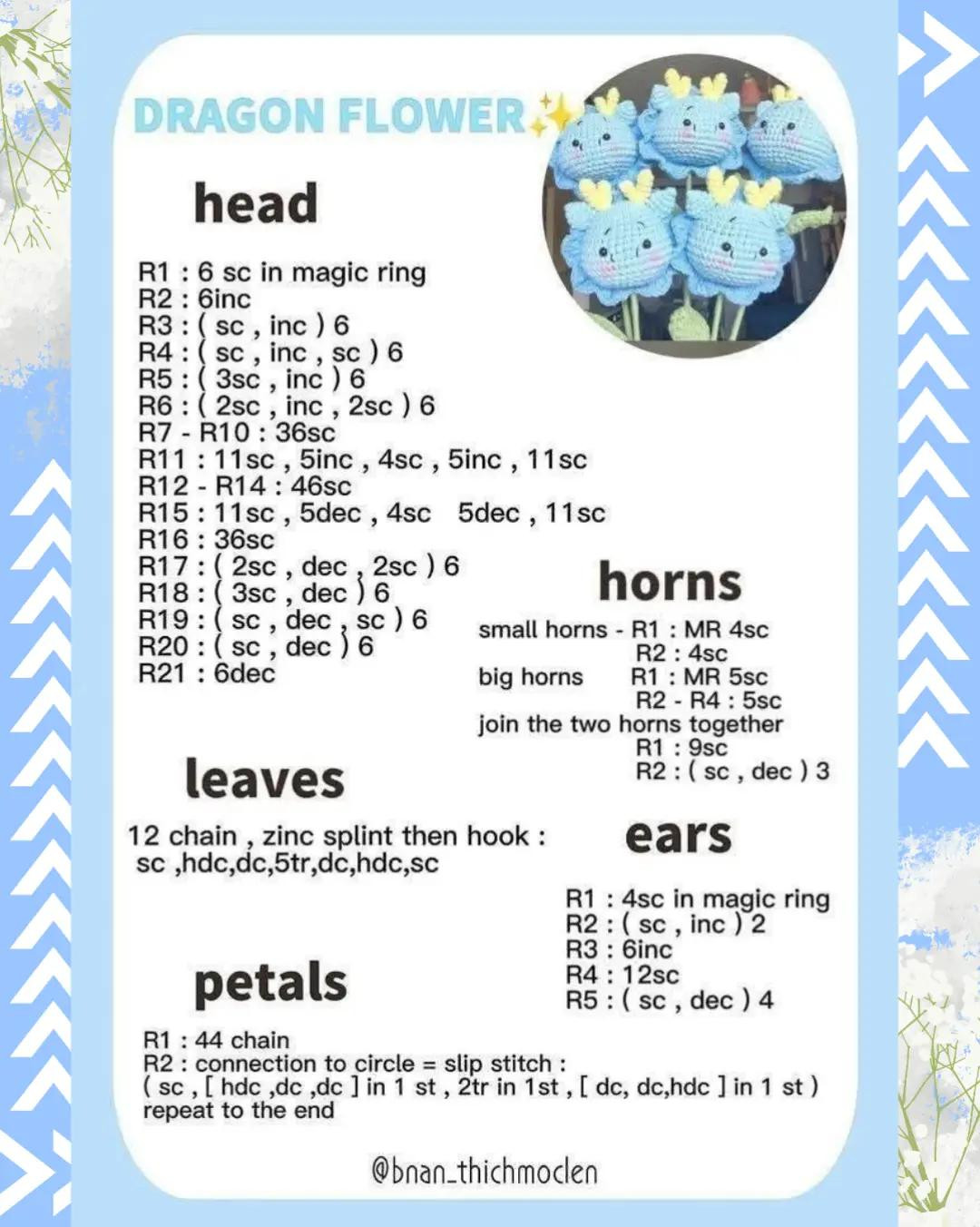 Free Crochet Patterns: Penguin, Budgie, Shark Onesie, Water Dragon & Flower