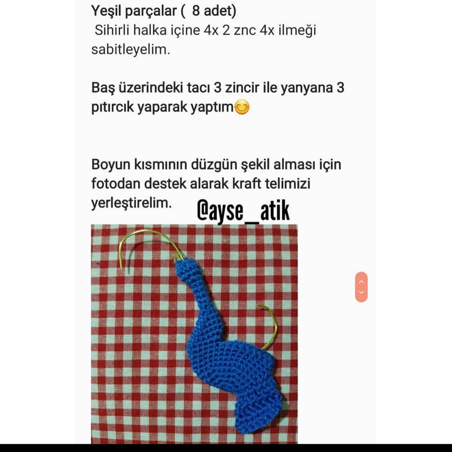 Free Crochet Peacock Amigurumi Pattern with Turkish Instructions