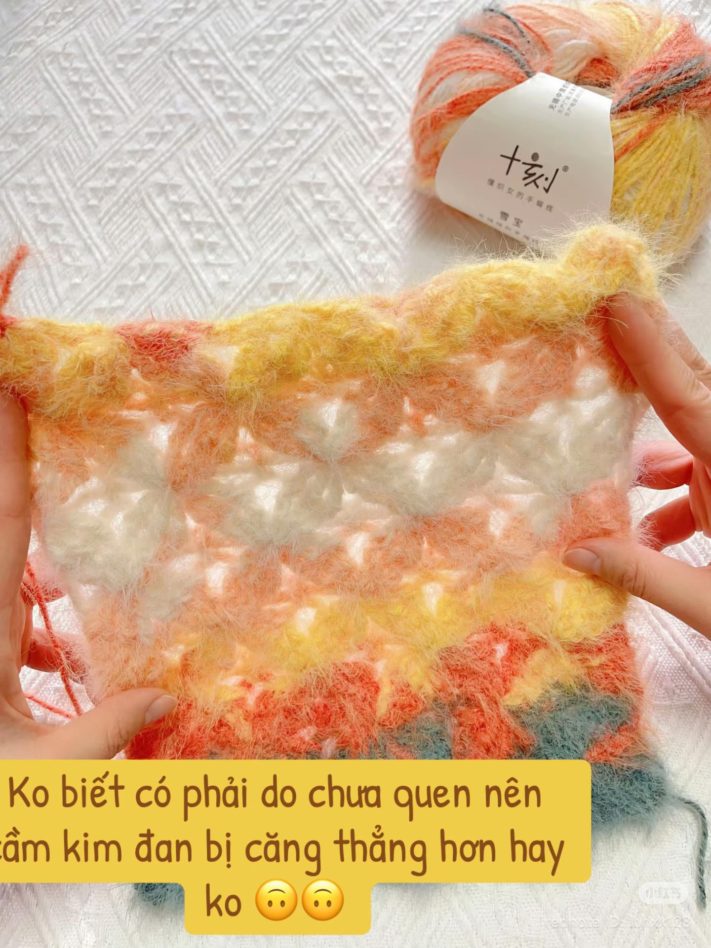 Free Crochet Scarf Chart for Colorful Fluffy Yarn