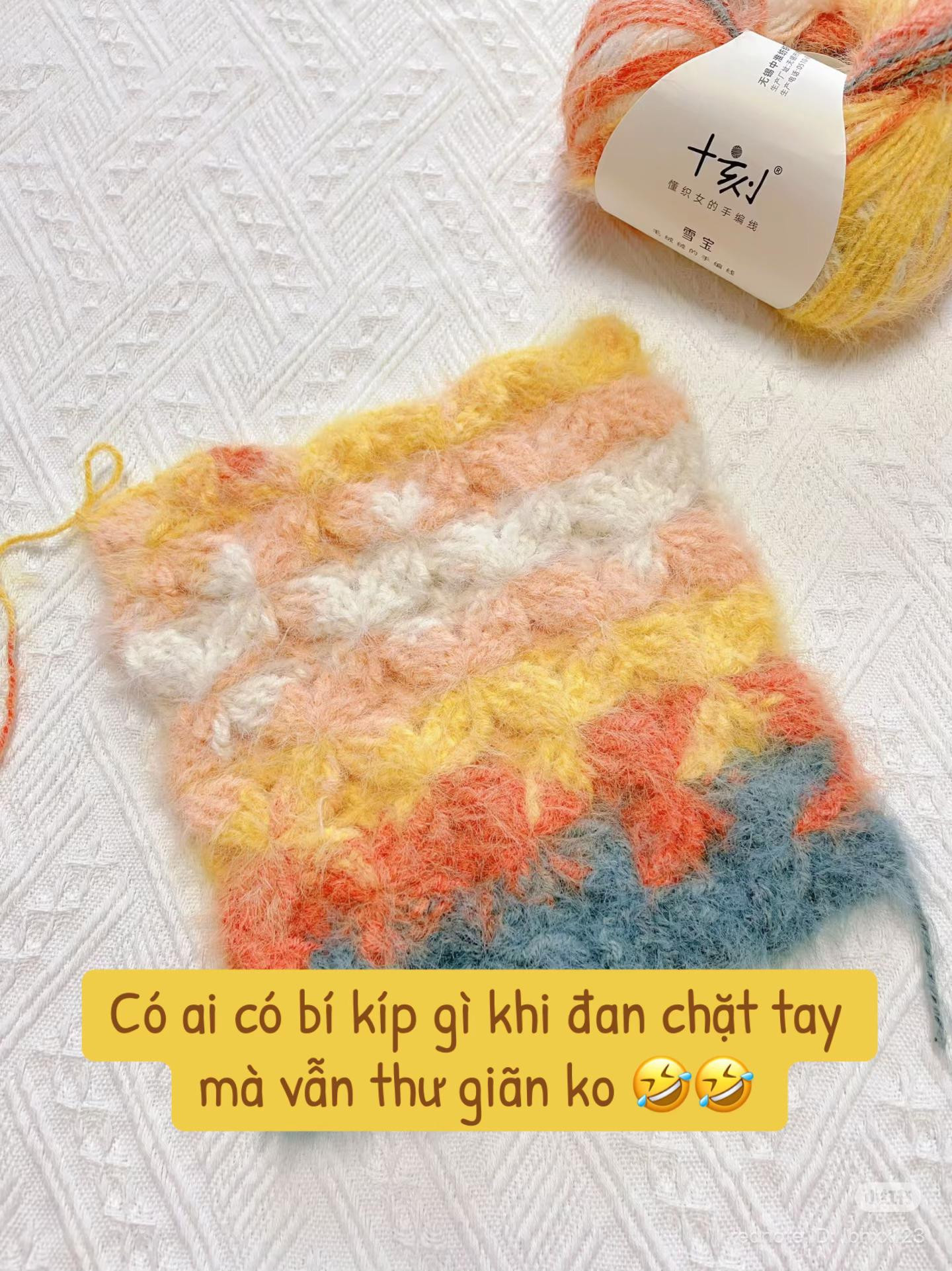 Free Crochet Scarf Chart for Colorful Fluffy Yarn