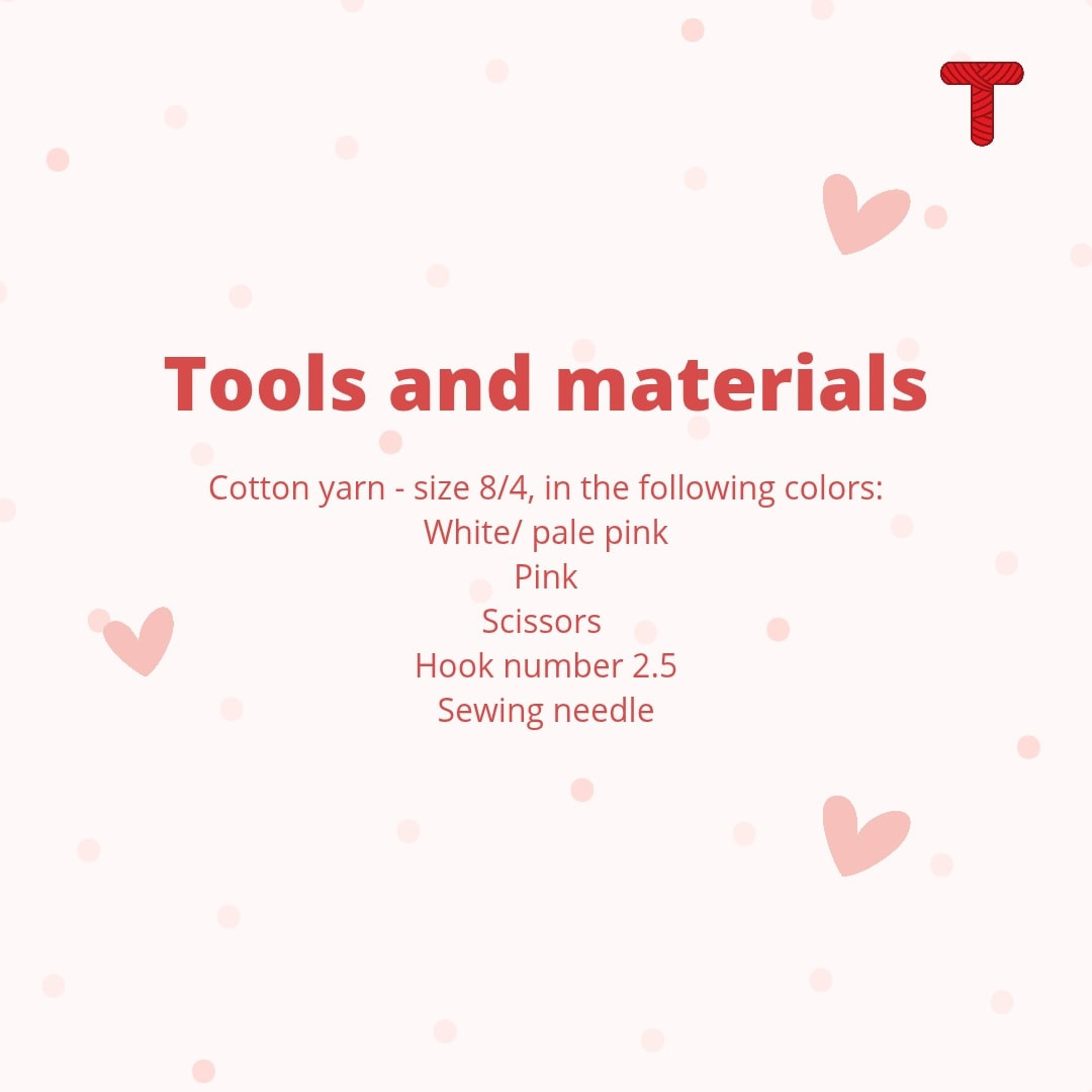 Free Crochet Valentine's Day Gift Bag Pattern with Pink Heart Decoration