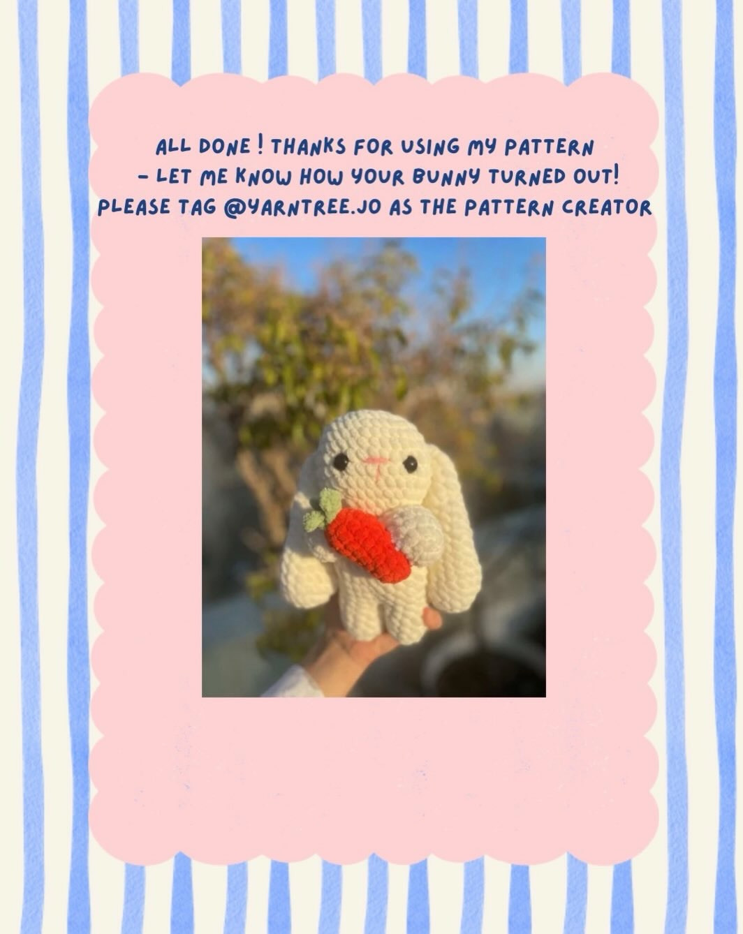 Free Cuddly Carrot Bunny Crochet Pattern by YarnTree.JO