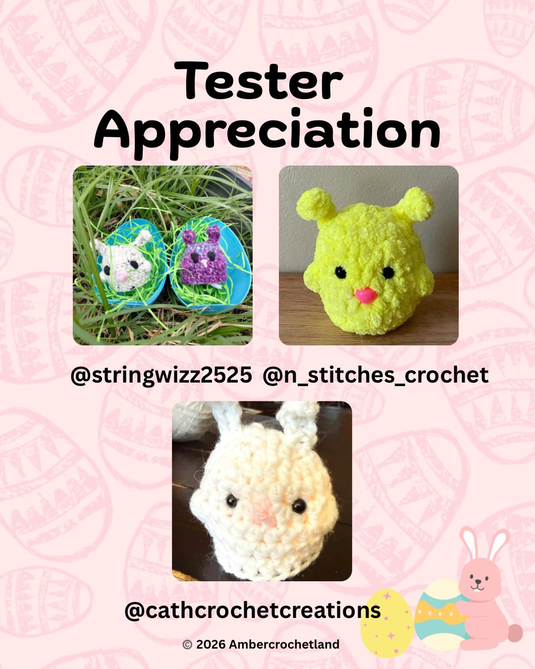 Free Easter Bunny LED Tea Light Cover Crochet Pattern (48 Hours Only)