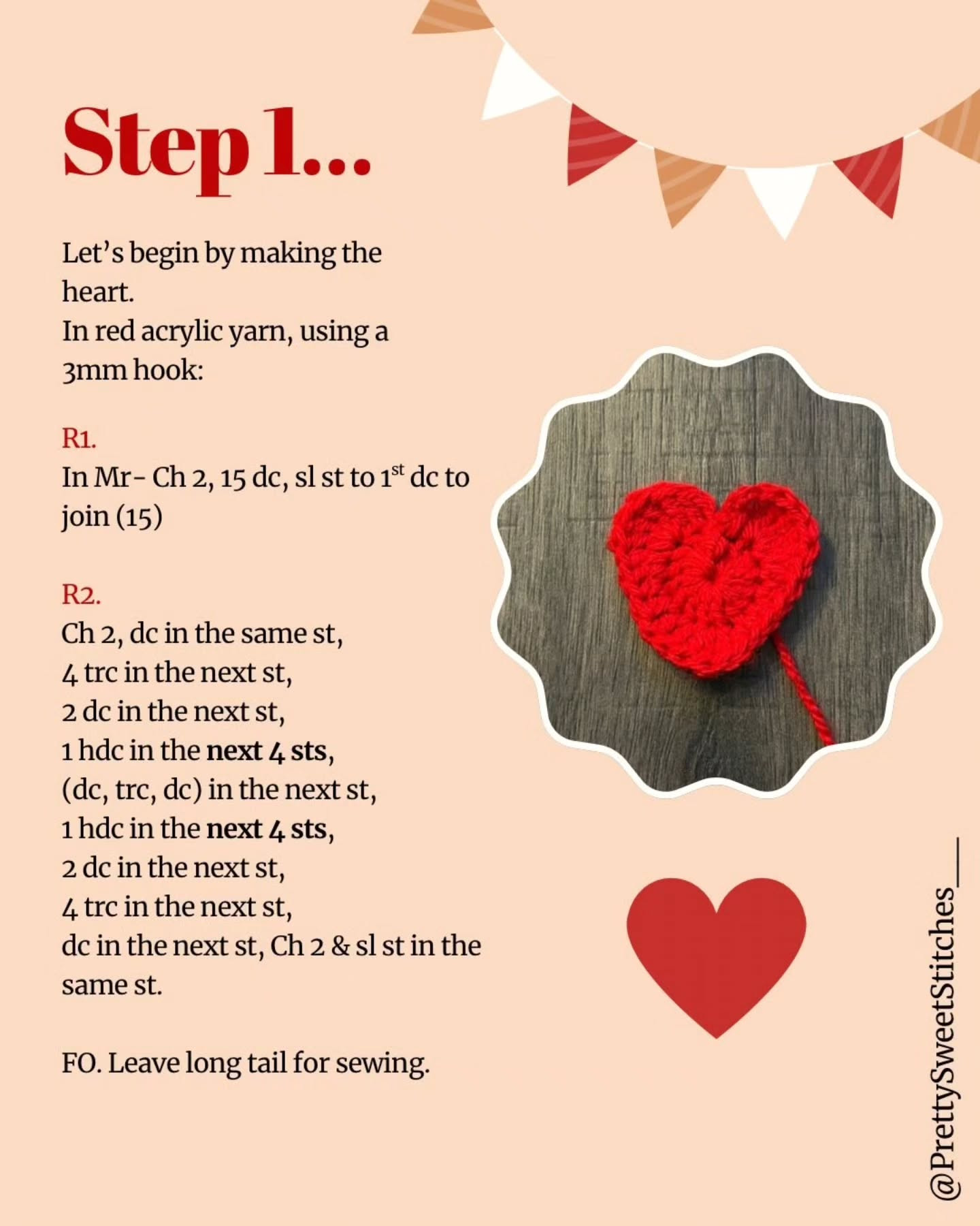 Free Jammie Dodger Crochet Pattern by PrettySweetStitches