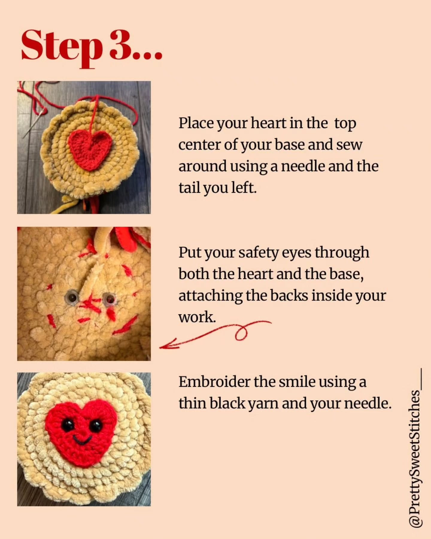 Free Jammie Dodger Crochet Pattern by PrettySweetStitches