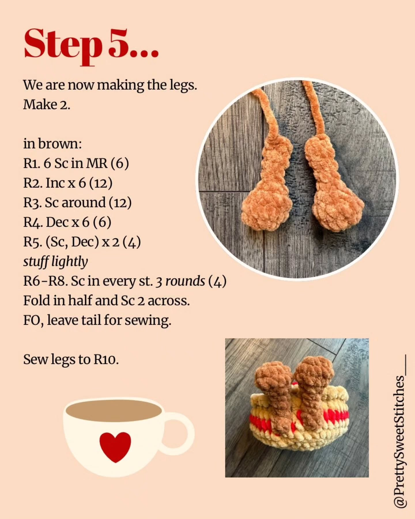 Free Jammie Dodger Crochet Pattern by PrettySweetStitches