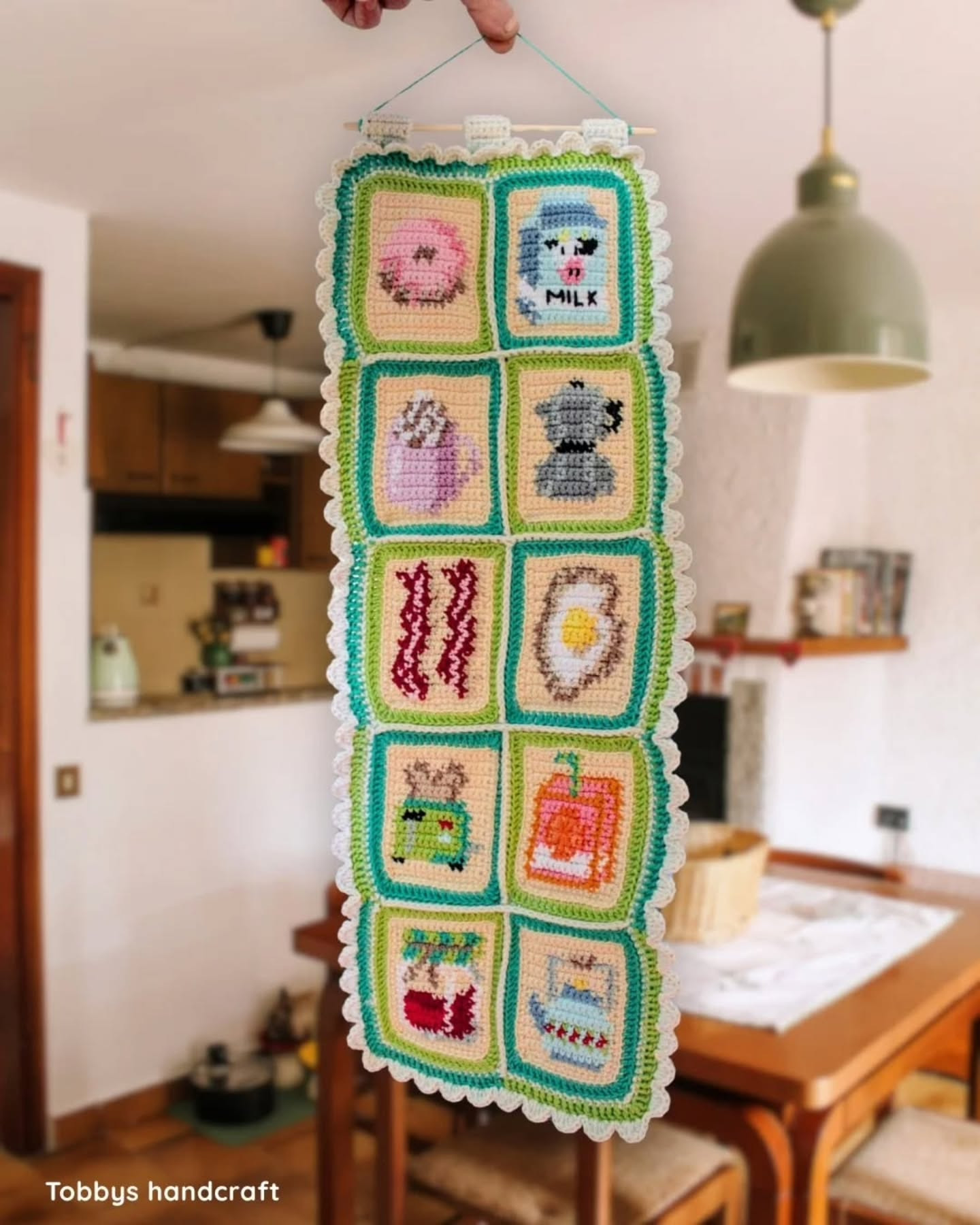Free Kitchen Themed Crochet Pixel Charts Pattern by Tobbys Handcraft
