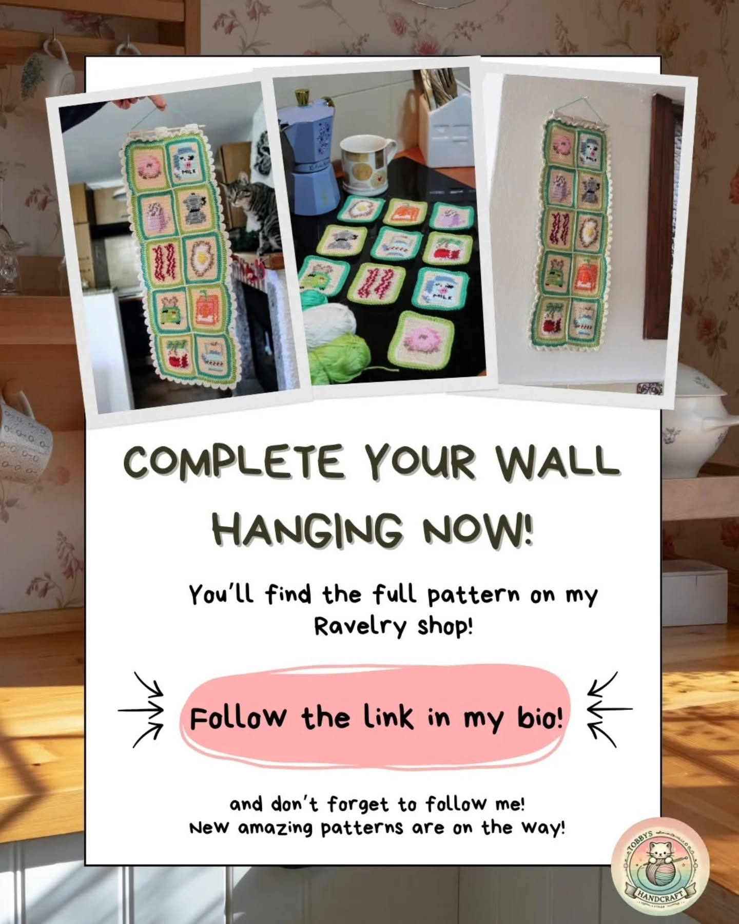 Free Kitchen Themed Crochet Pixel Charts Pattern by Tobbys Handcraft