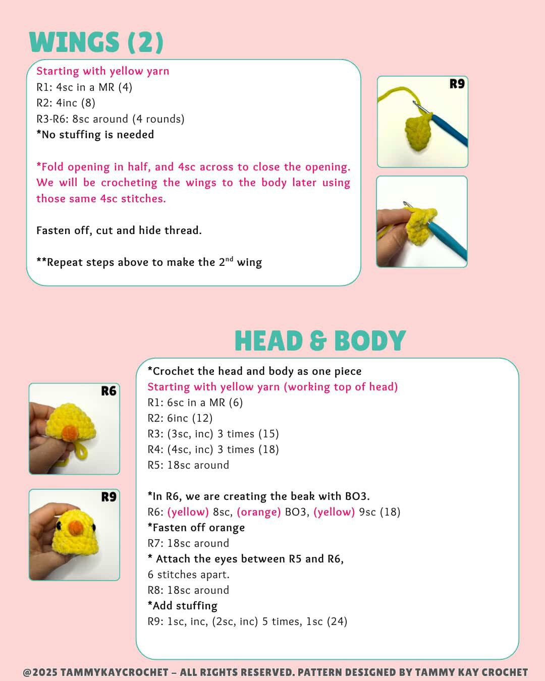 Free No Sew Baby Chick Amigurumi Crochet Pattern with Step-by-Step Instructions