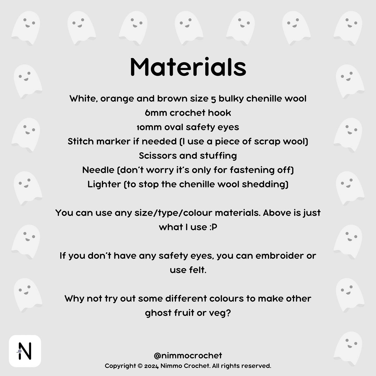 Free No-Sew Perry the Ghost Pumpkin Crochet Pattern