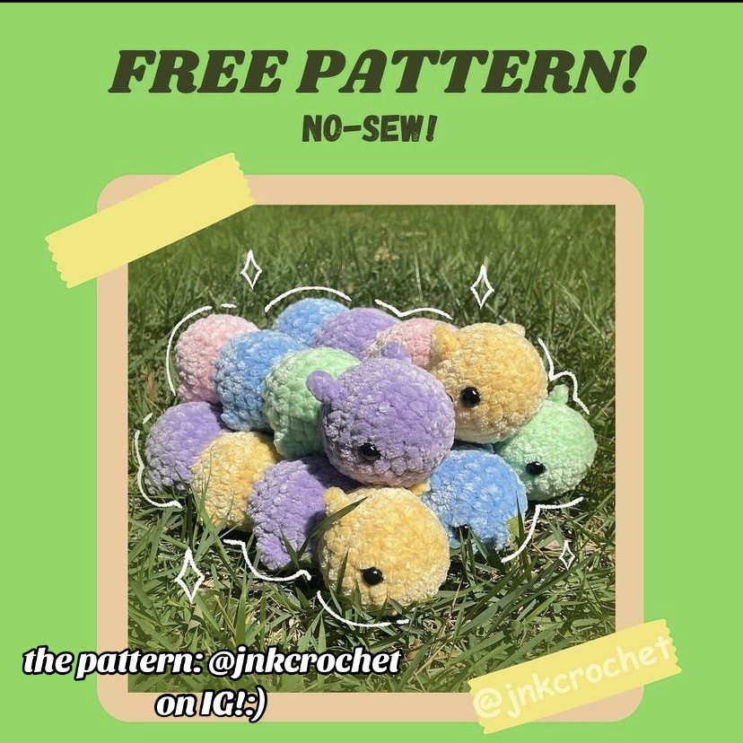 Free Pattern: Beginner Friendly Bobble Stitch Caterpillar Amigurumi