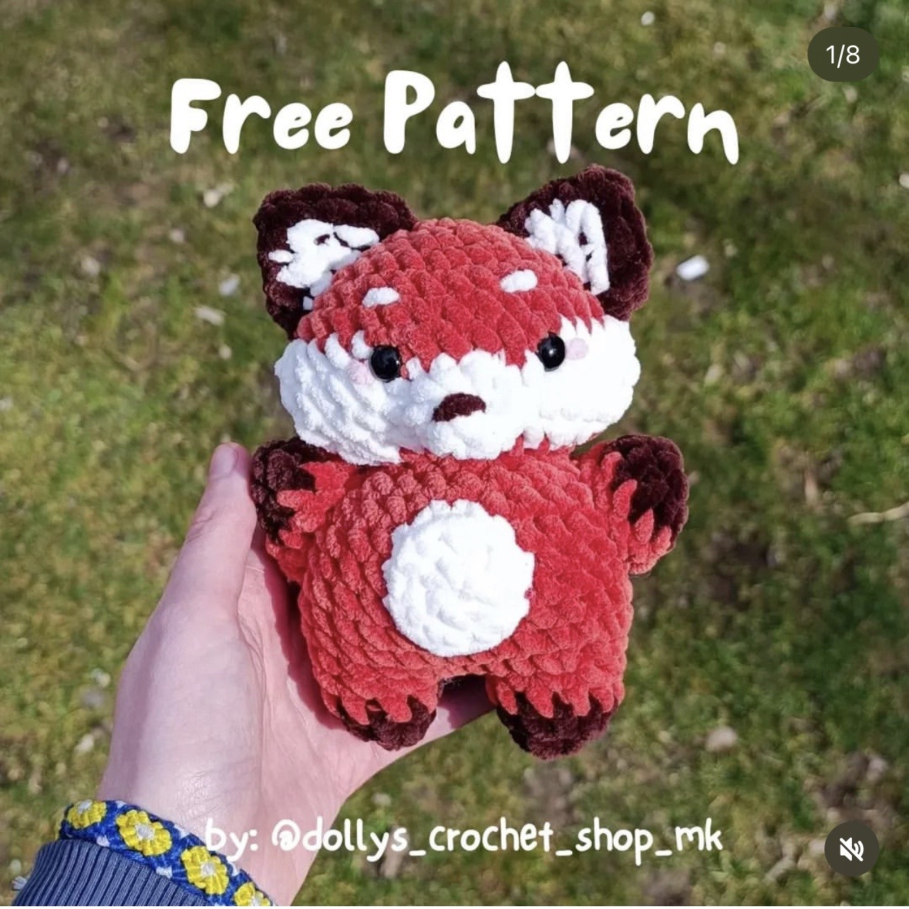 Free Pattern Crochet Amigurumi Red Panda Doll