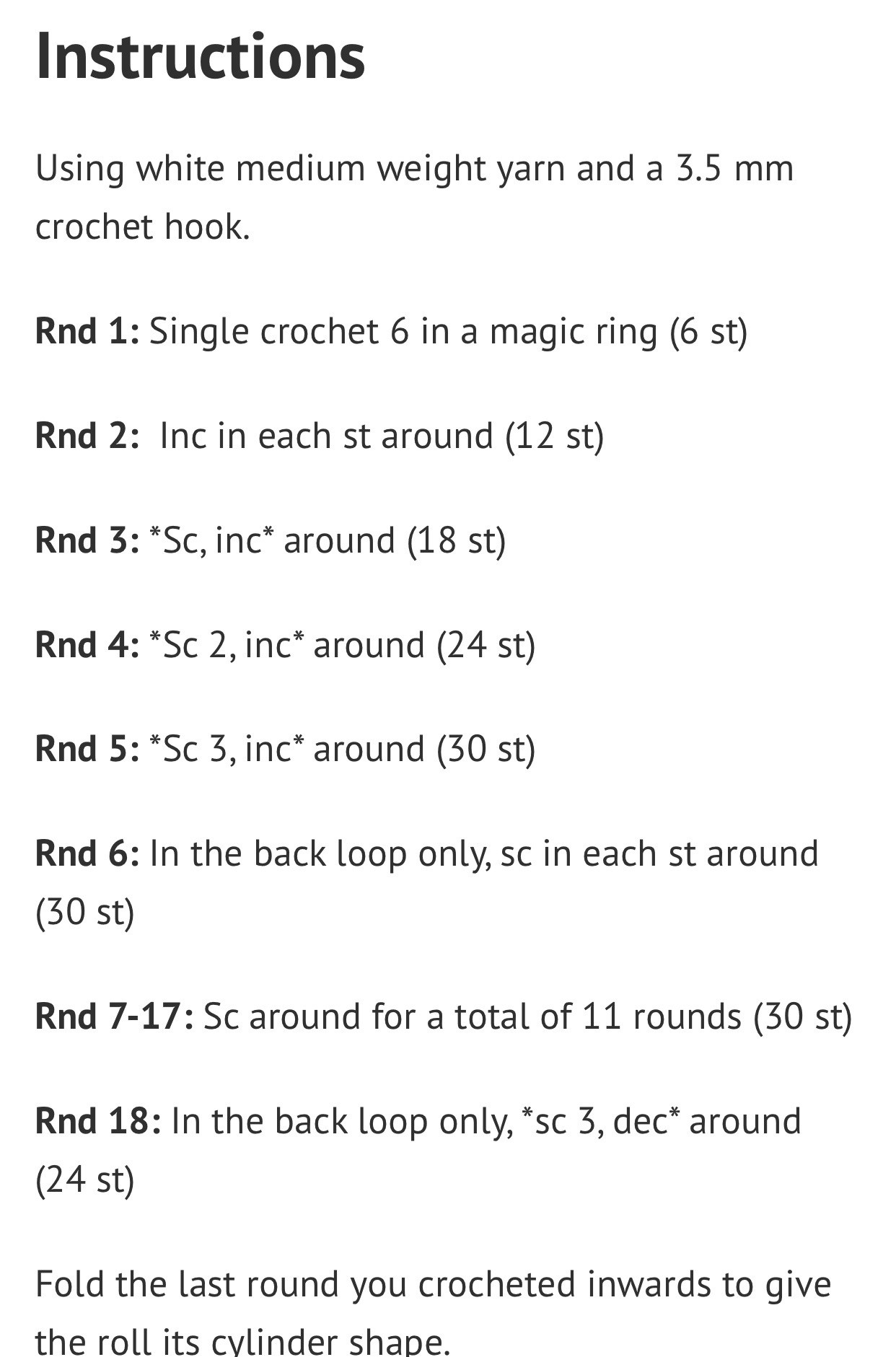 Free Pattern: Crochet Toilet Paper Roll