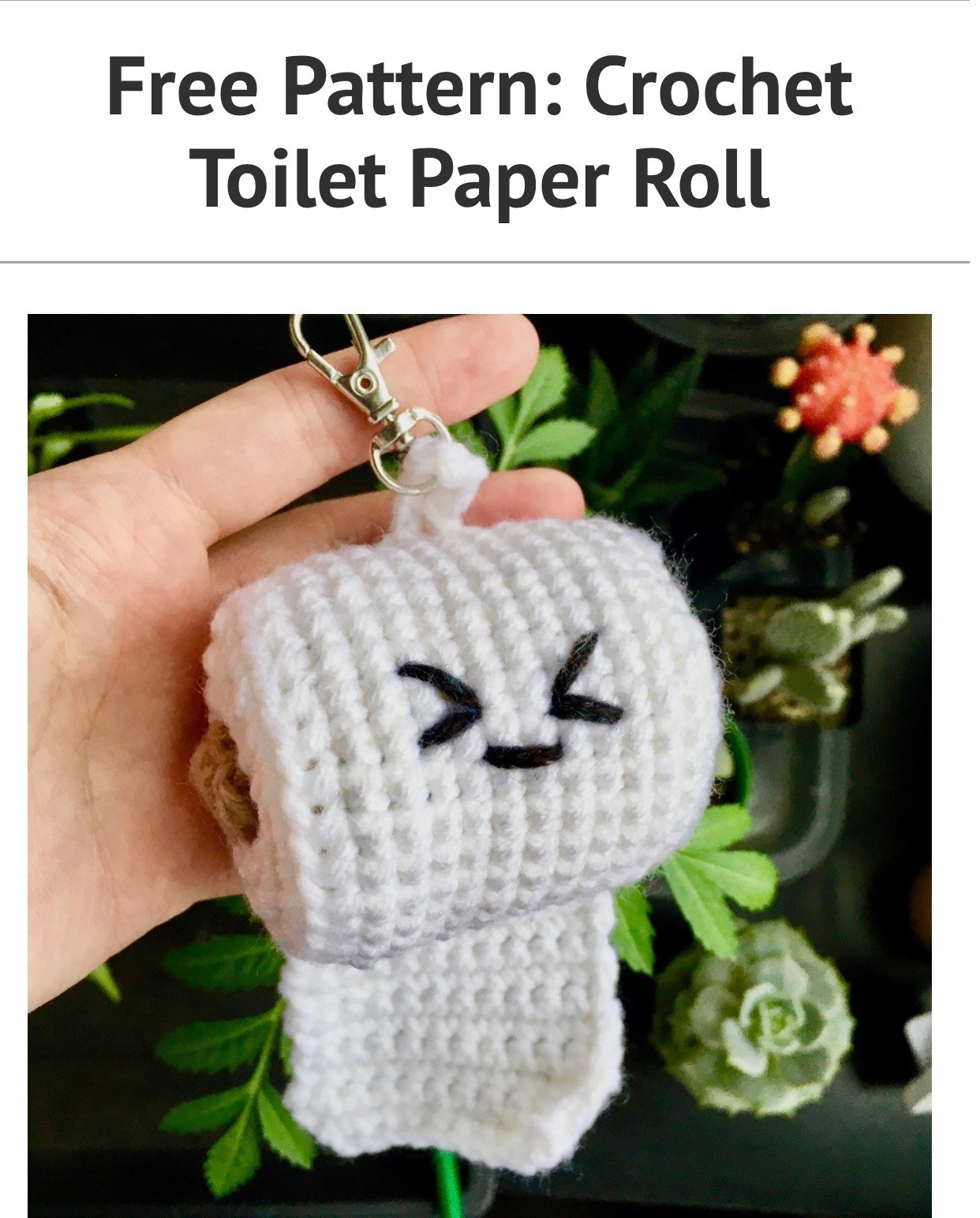 Free Pattern: Crochet Toilet Paper Roll