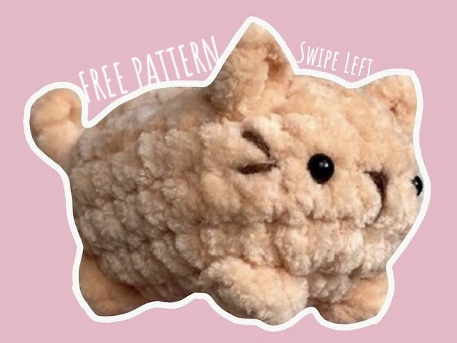 Free Pattern: Cute Fluffy Cat Amigurumi