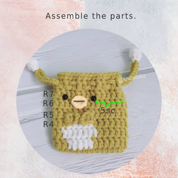 Free Pattern: Cute Lime Green Penguin Drawstring Pouch Crochet Tutorial with Materials and Abbreviations