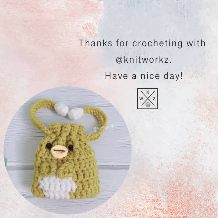 Free Pattern: Cute Lime Green Penguin Drawstring Pouch Crochet Tutorial with Materials and Abbreviations