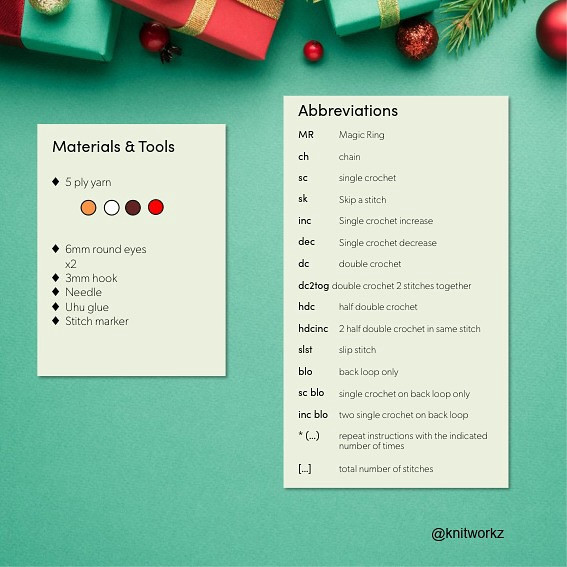 Free Pattern Snowman x Labubu V4 Crochet Doll Chart by Knitworkz