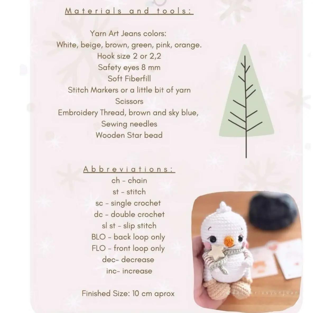 Free Snowy Christmas Crochet Pattern: Cute Amigurumi Doll