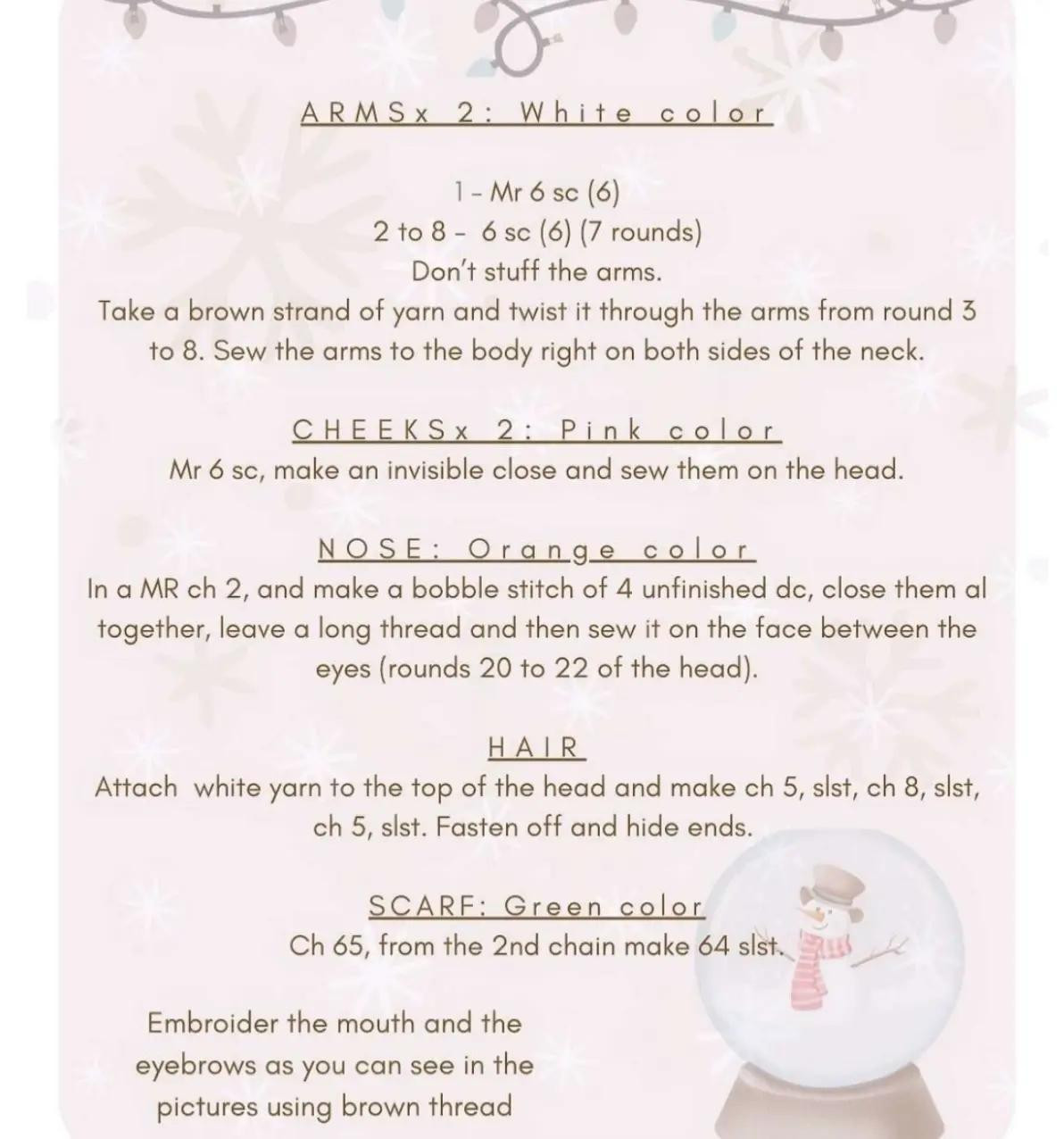 Free Snowy Christmas Crochet Pattern: Cute Amigurumi Doll