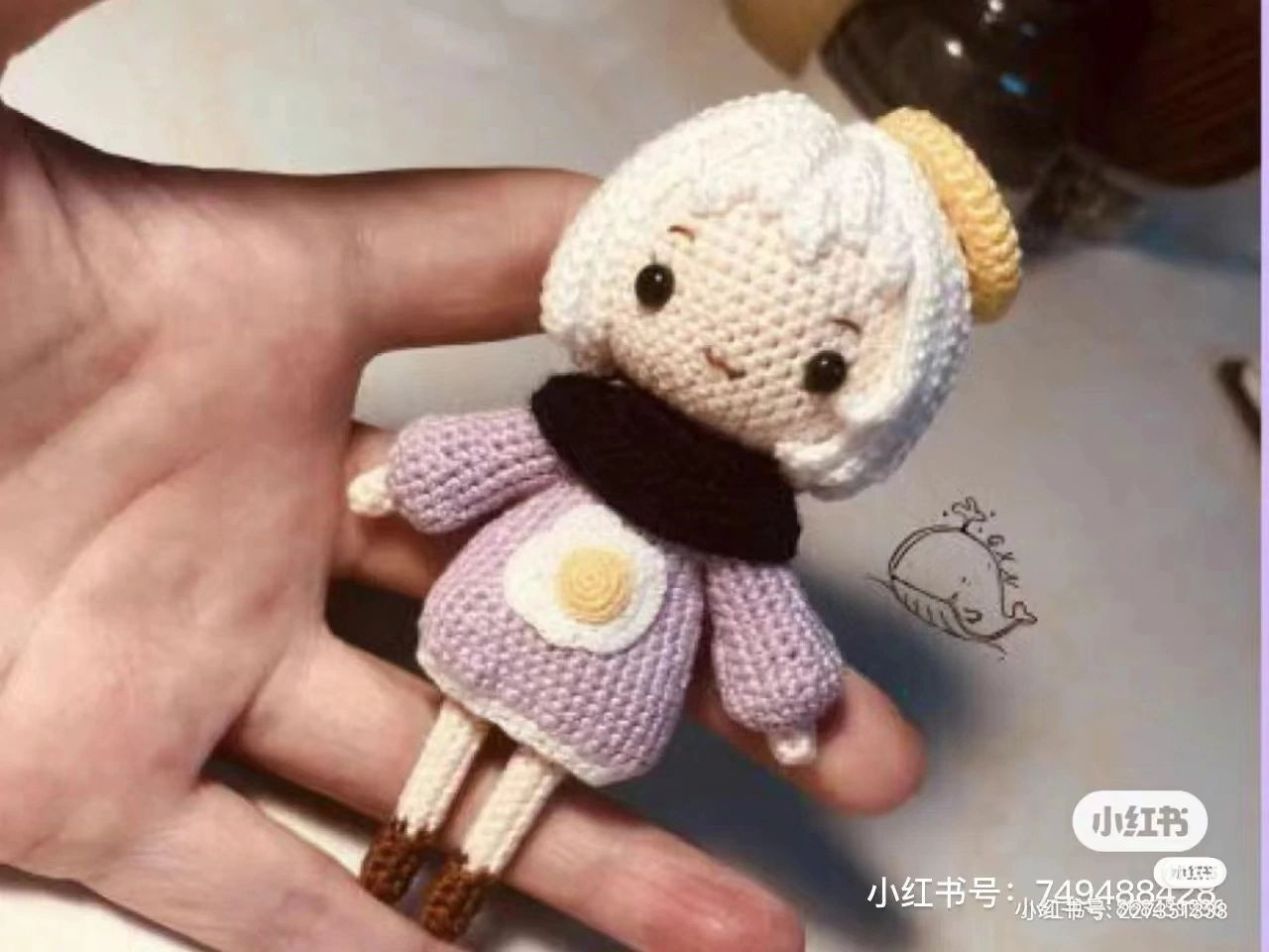Fried Egg Girl Amigurumi Crochet Pattern Tutorial
