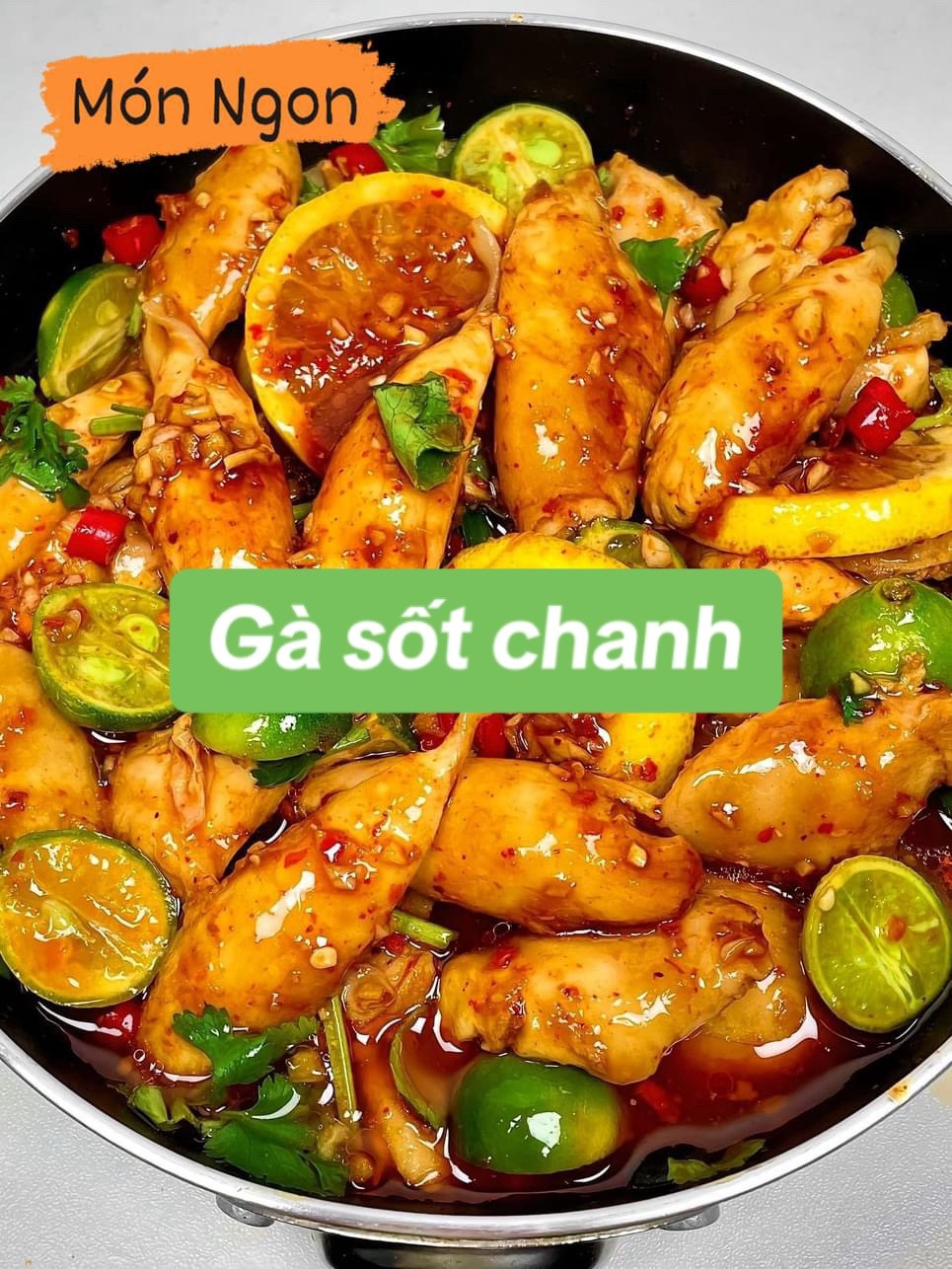 Gà sốt chanh: Cách làm món ngon gà luộc xé trộn với nước sốt chua cay, tỏi ớt và quất