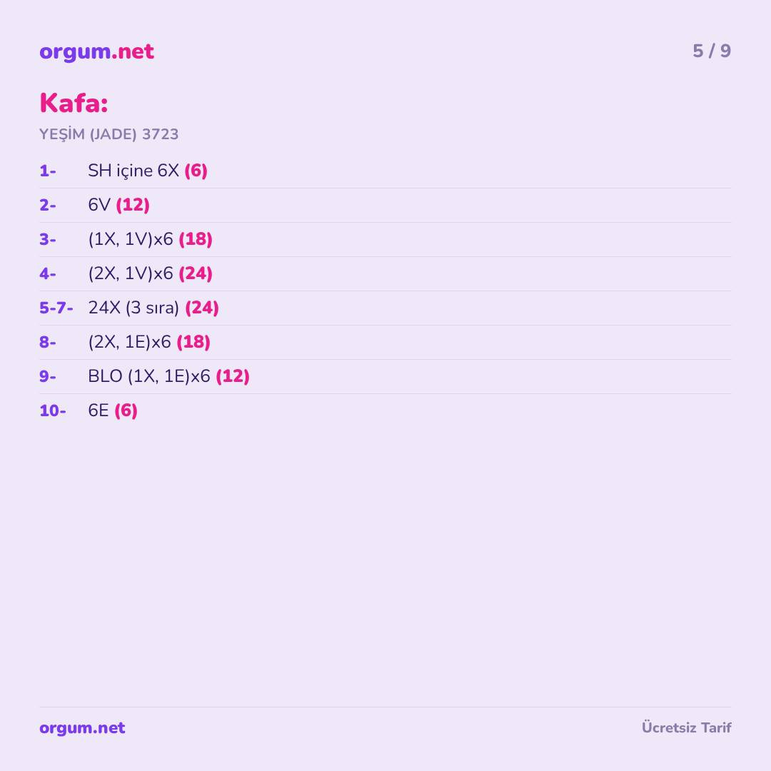 Gary Salyangoz Amigurumi Tarifi - Ücretsiz Örgü Deseni ve Malzemeler Listesi