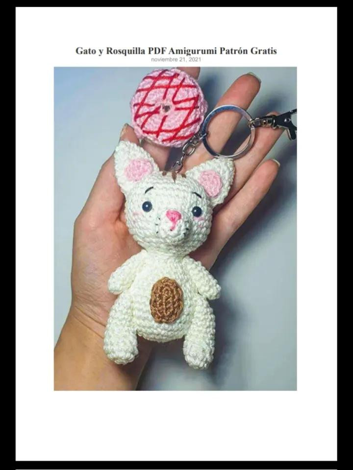 Gato y Rosquilla PDF Amigurumi Patrón Gratis