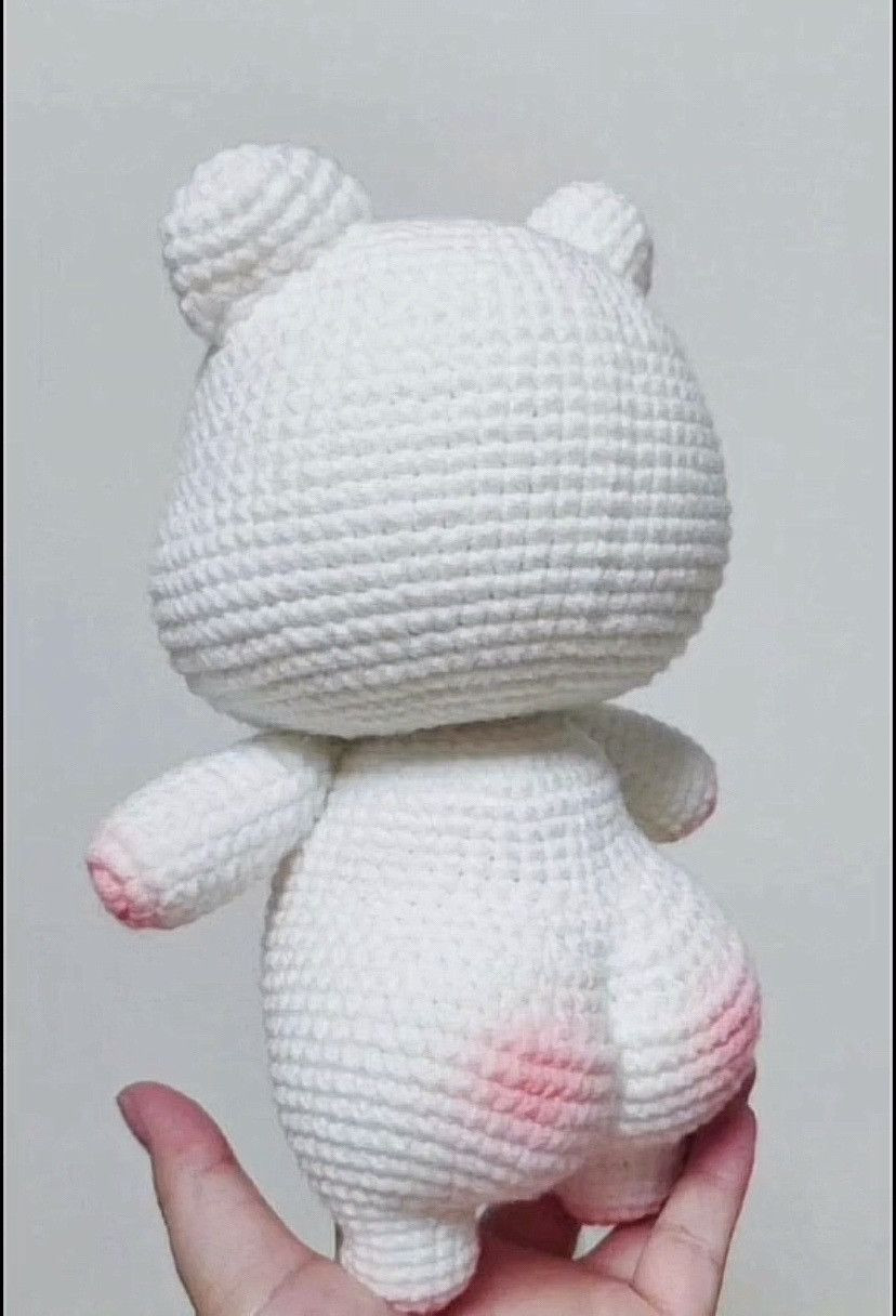 Gấu mông bự - Chart móc len chi tiết từng phần