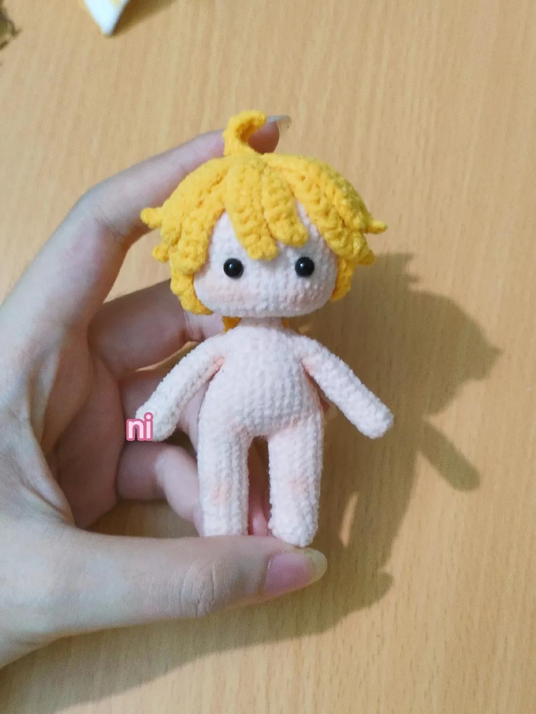 Genshin Impact Crochet Doll Body Chart: Amigurumi Pattern for Head and Torso