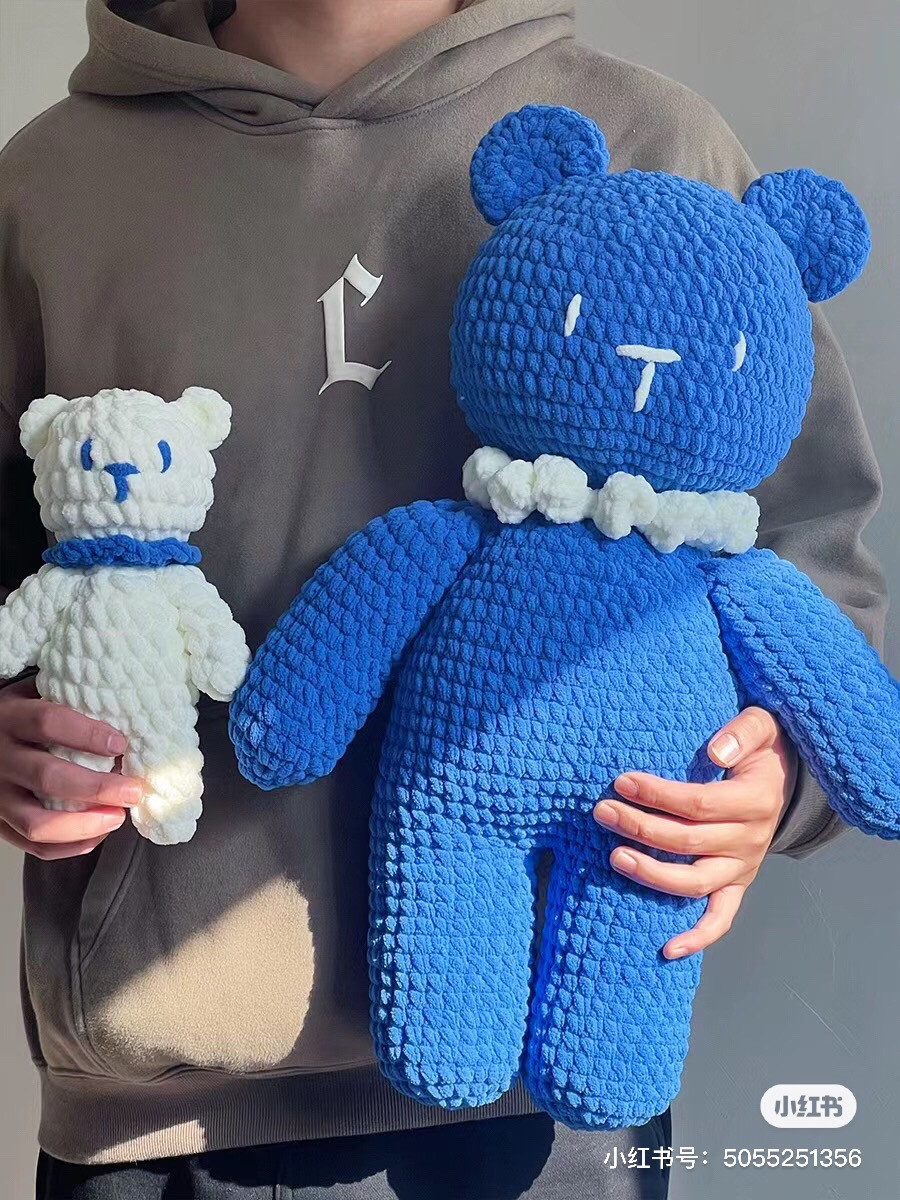 Giant Ice-lolly Bear Doll Crochet Pattern Chart