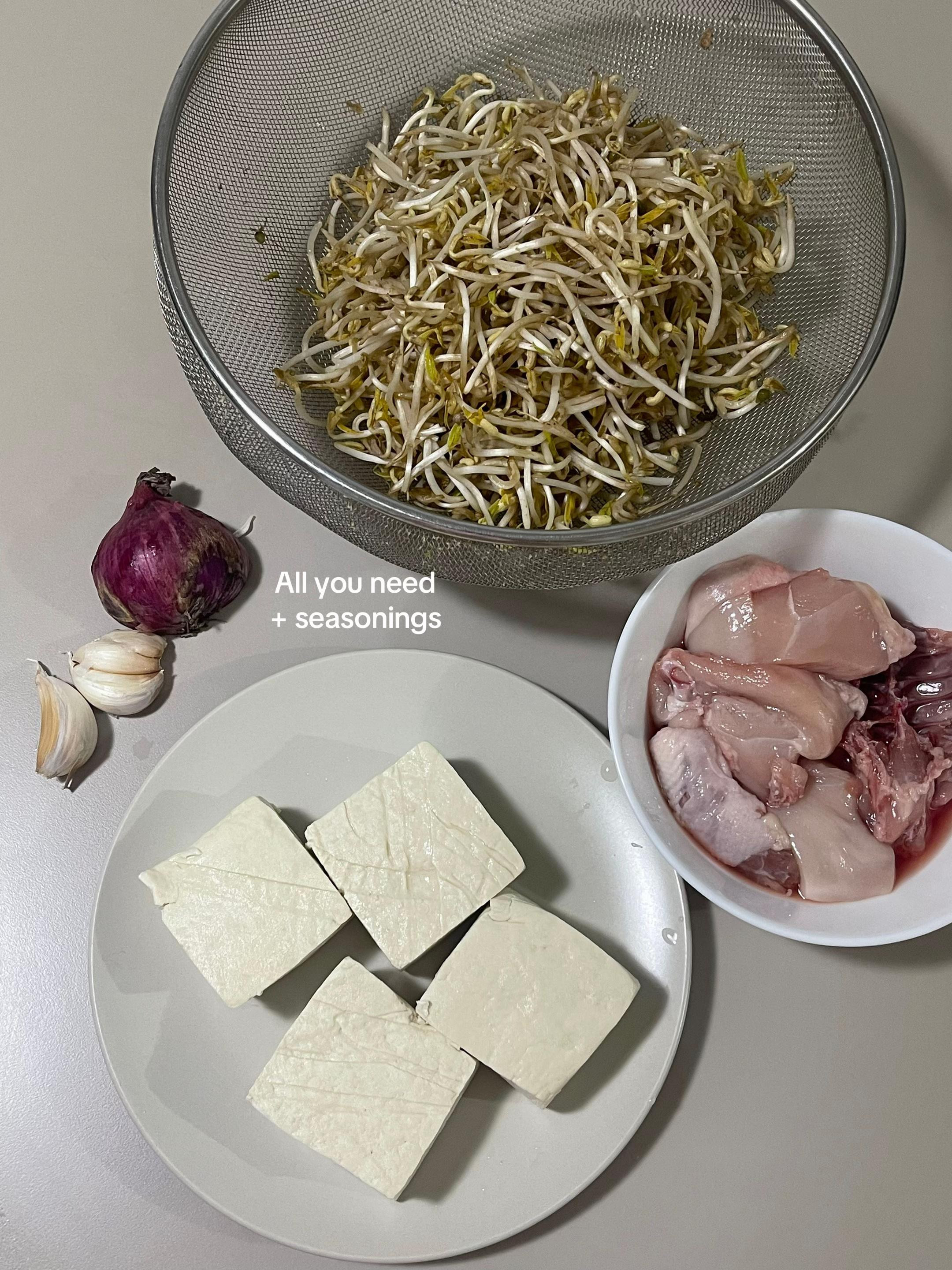 Ginisang Togue with Chicken and Tofu: Easy, Affordable, and Healthy Filipino Recipe