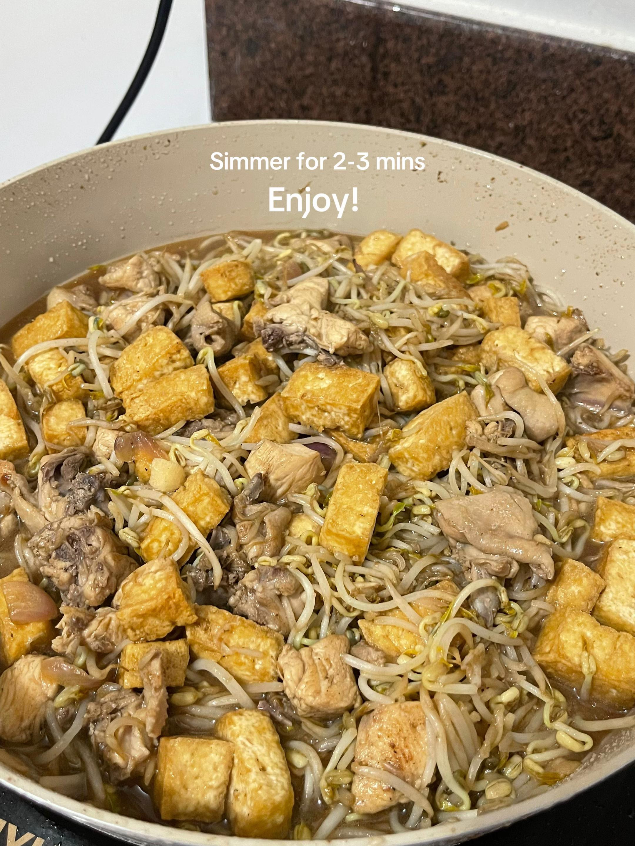 Ginisang Togue with Chicken and Tofu: Easy, Affordable, and Healthy Filipino Recipe