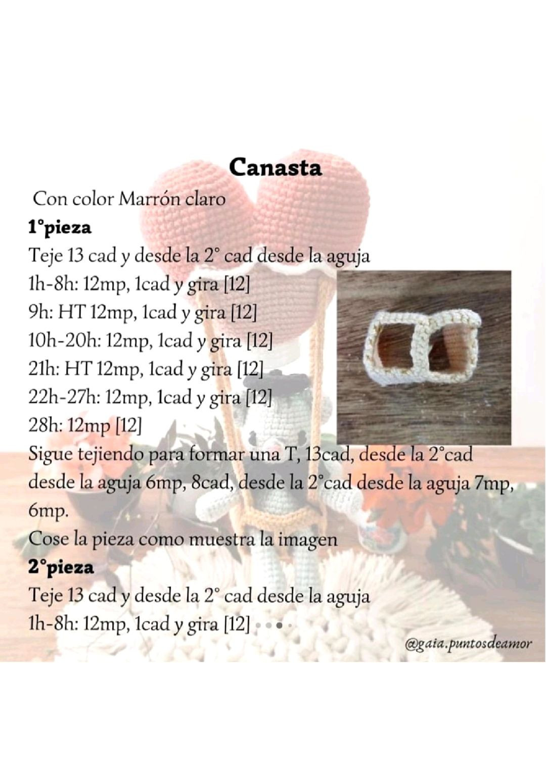 Globo Corazón: Patrón Gratis Amigurumi Gấu