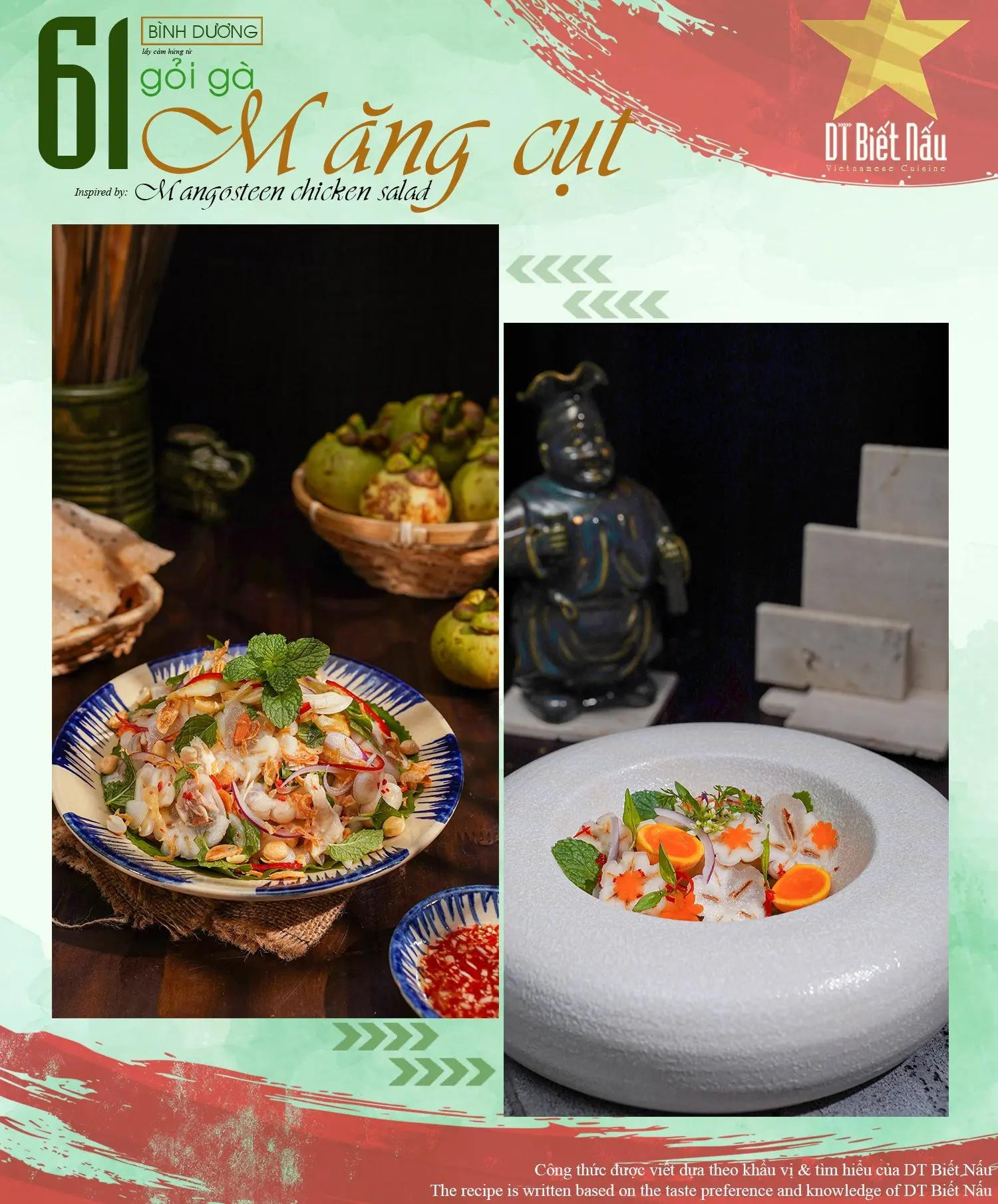 Gỏi gà măng cụt - Công thức món ăn đặc sản Bình Dương