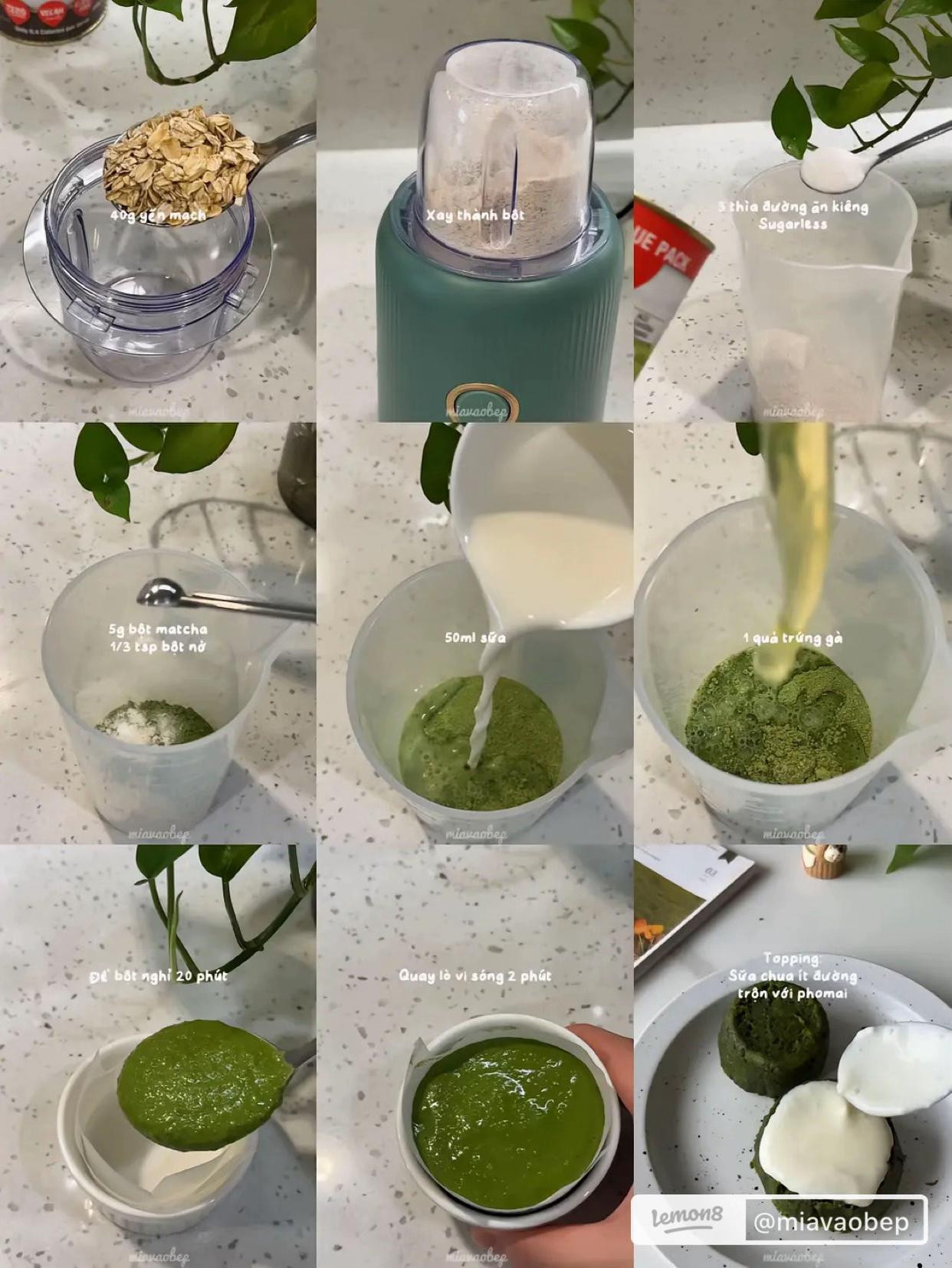 Gợi ý 4 món bánh ngọt healthy: Matcha oat cake, Tiramisu healthy, Brownies và Red Velvet