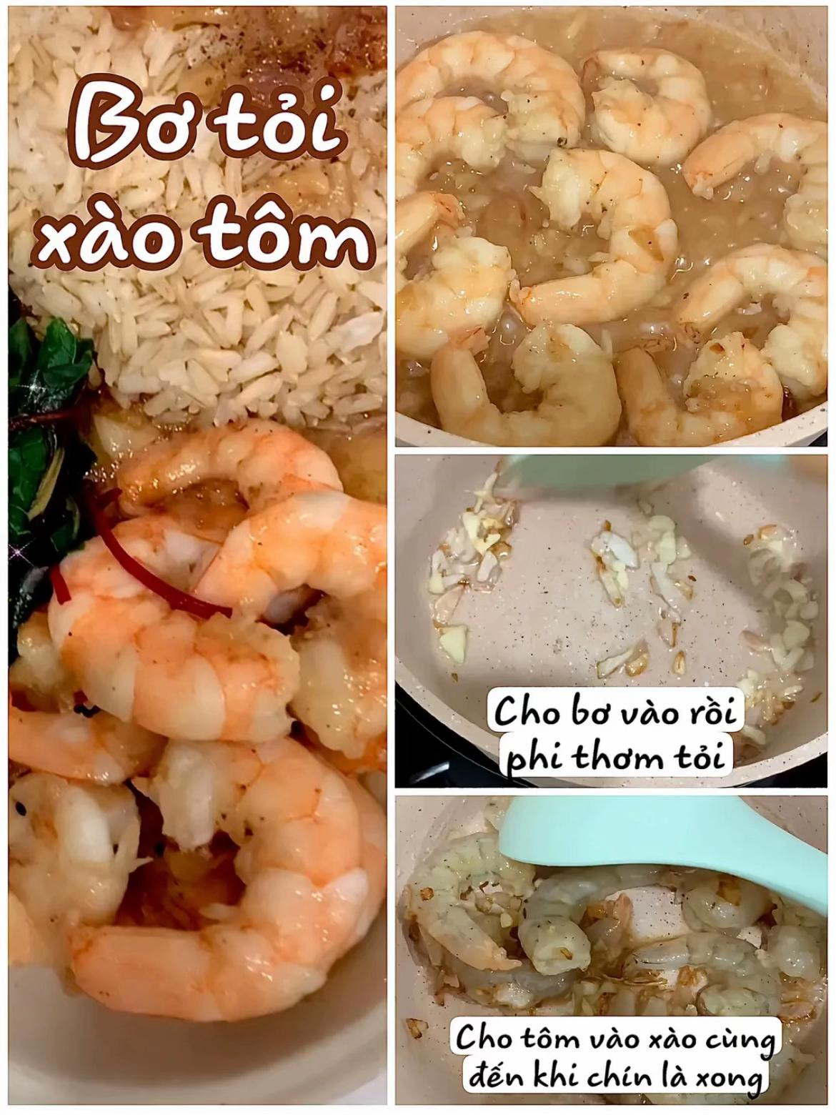 Gợi ý 4 món ngon từ tôm: Canh nấm đông cô nhồi tôm, khoai tây bọc tôm, rong biển cuộn tôm và bơ tỏi xào tôm