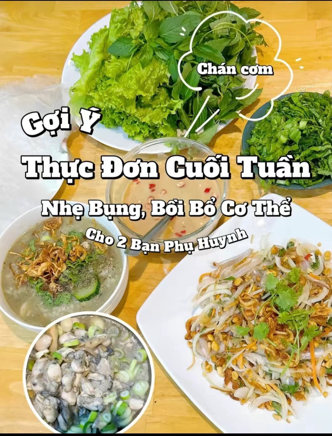 Gợi ý thực đơn cuối tuần nhẹ bụng: Cháo Hàu nấu với bí ngòi và Gỏi Cá Mai ăn kèm rau sống