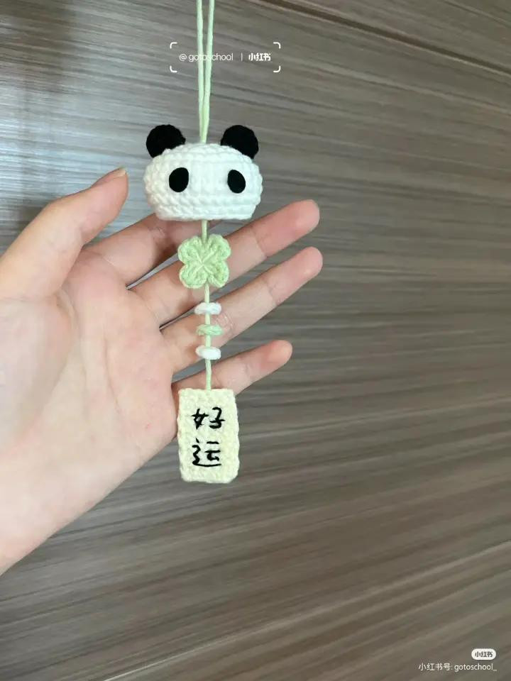 Good Luck Panda Wind Chime Crochet Pattern