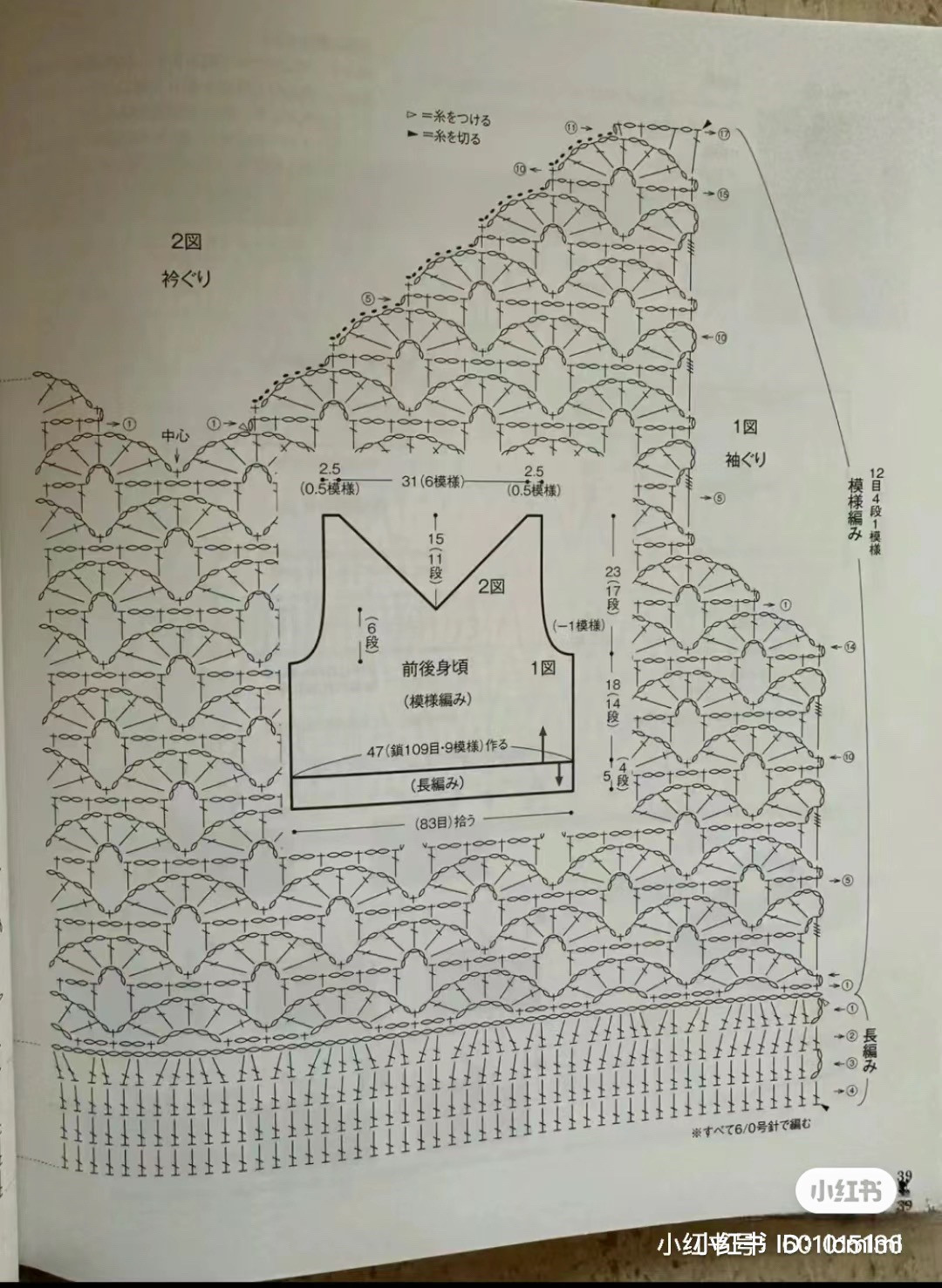 Gradient Green Blue Crochet Vest Pattern
