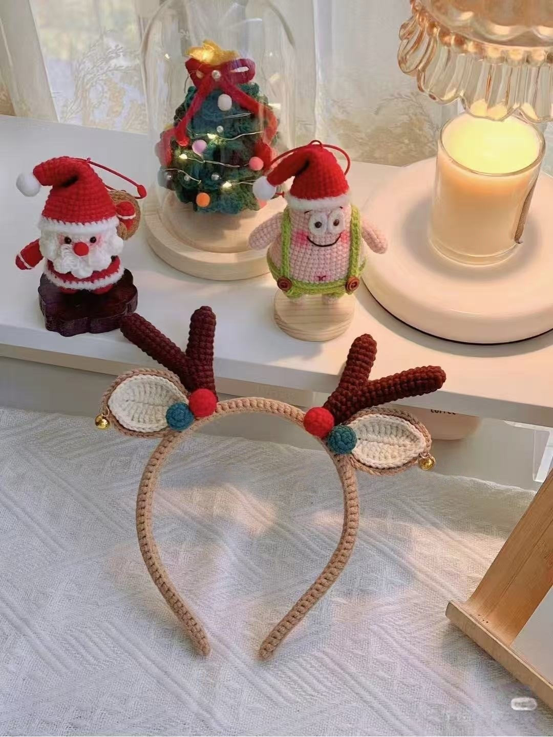 Grinalda de Rena de Natal - Tutorial Crochê