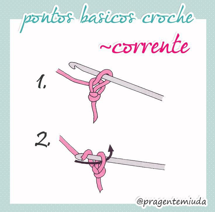 Guia Completo de Pontos Básicos do Crochê: Corrente, Ponto Baixo e Ponto Alto