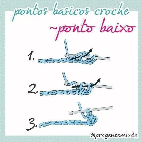 Guia Completo de Pontos Básicos do Crochê: Corrente, Ponto Baixo e Ponto Alto
