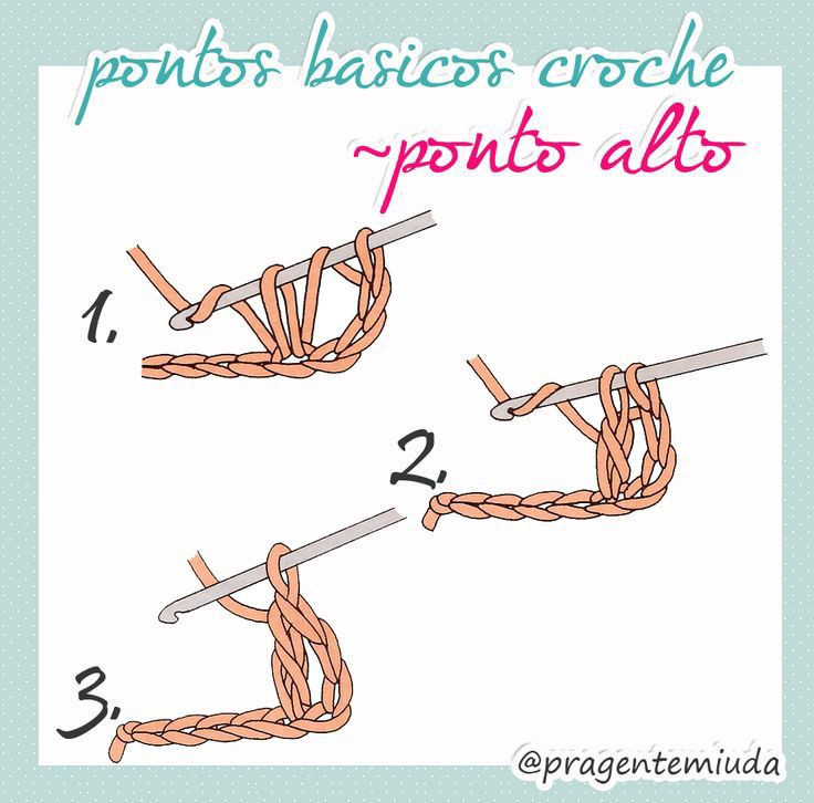 Guia Completo de Pontos Básicos do Crochê: Corrente, Ponto Baixo e Ponto Alto
